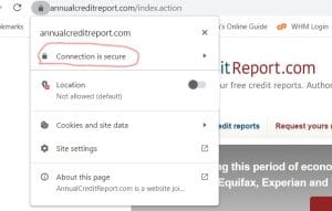 Free credit report website secure